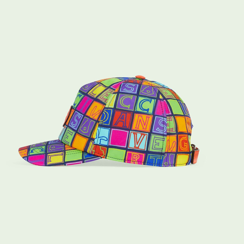 GUCCI Cube bunny print baseball hat outlook