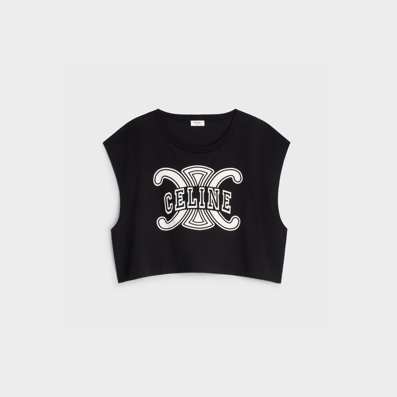 Celine triomphe top in cotton jersey 1