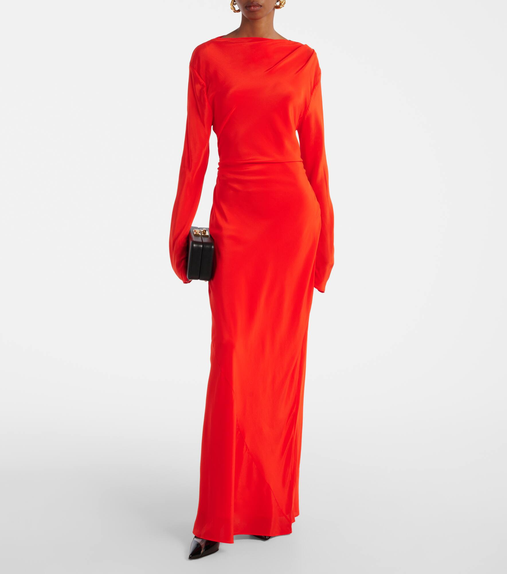 Fresca silk crêpe de chine maxi dress - 2