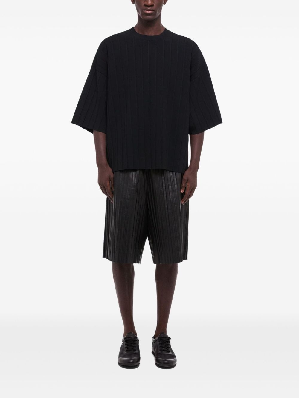 ribbed T-shirt - 3