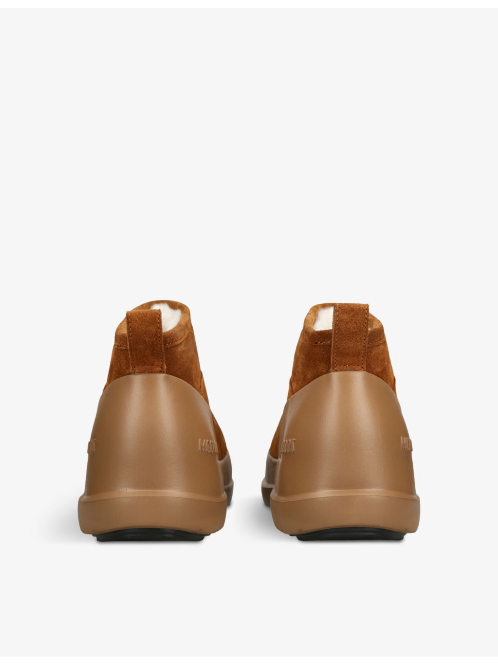 Luna logo-embossed suede ankle boots - 4
