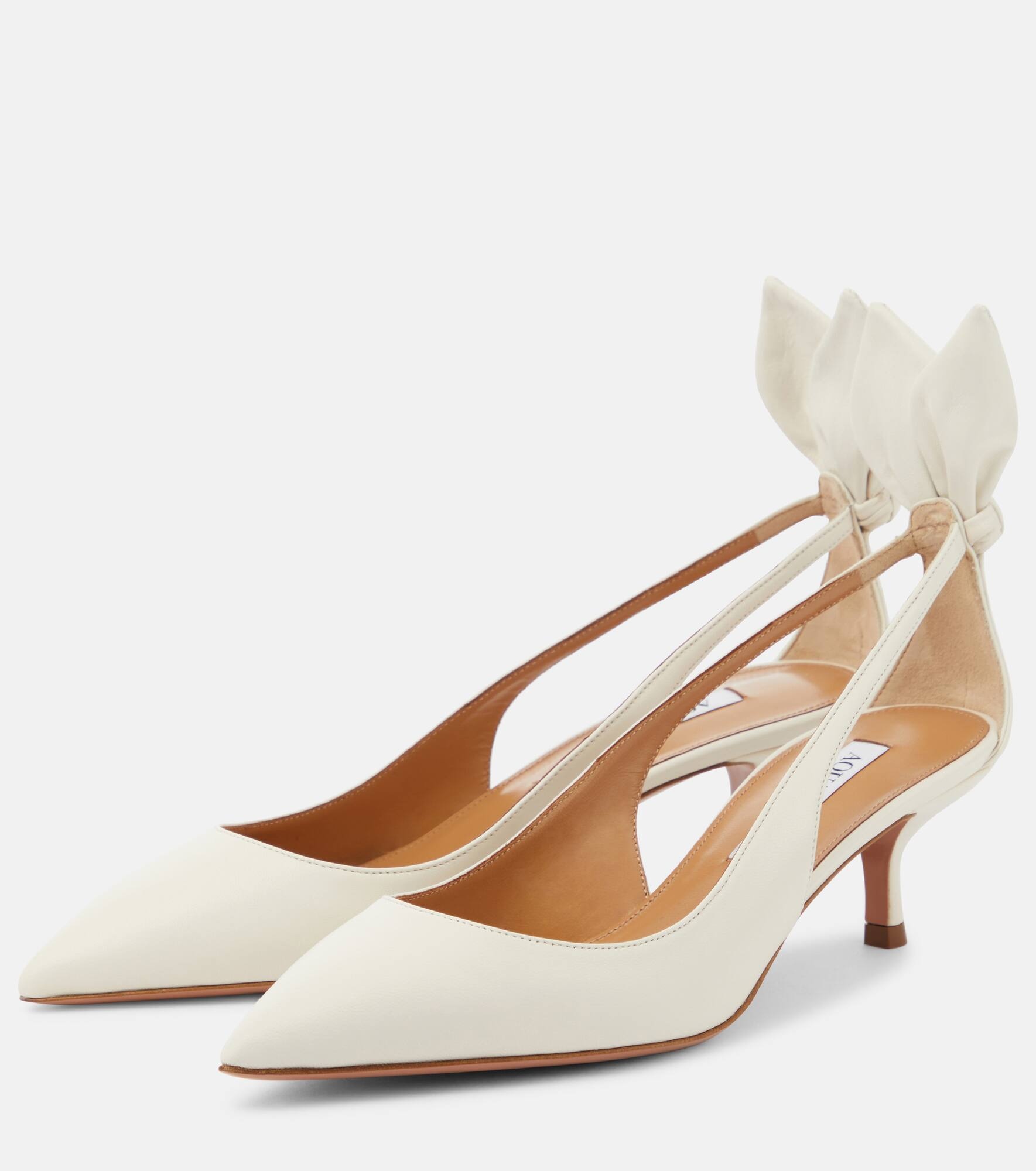 Bow Tie 50 leather pumps - 5