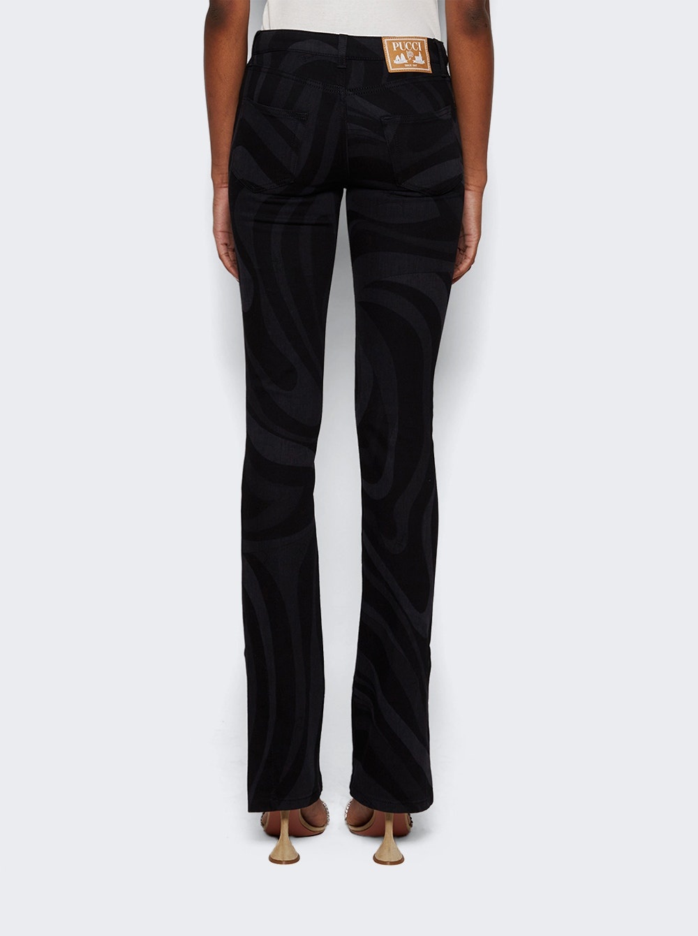 Straight Leg Jeans Black - 5