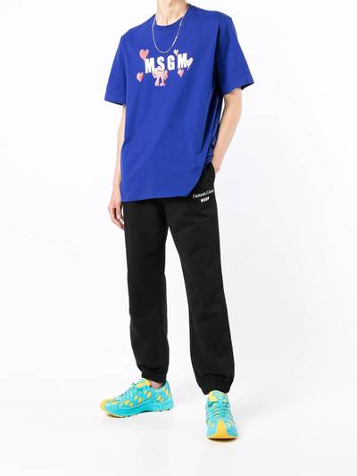 MSGM logo-print cotton T-shirt outlook