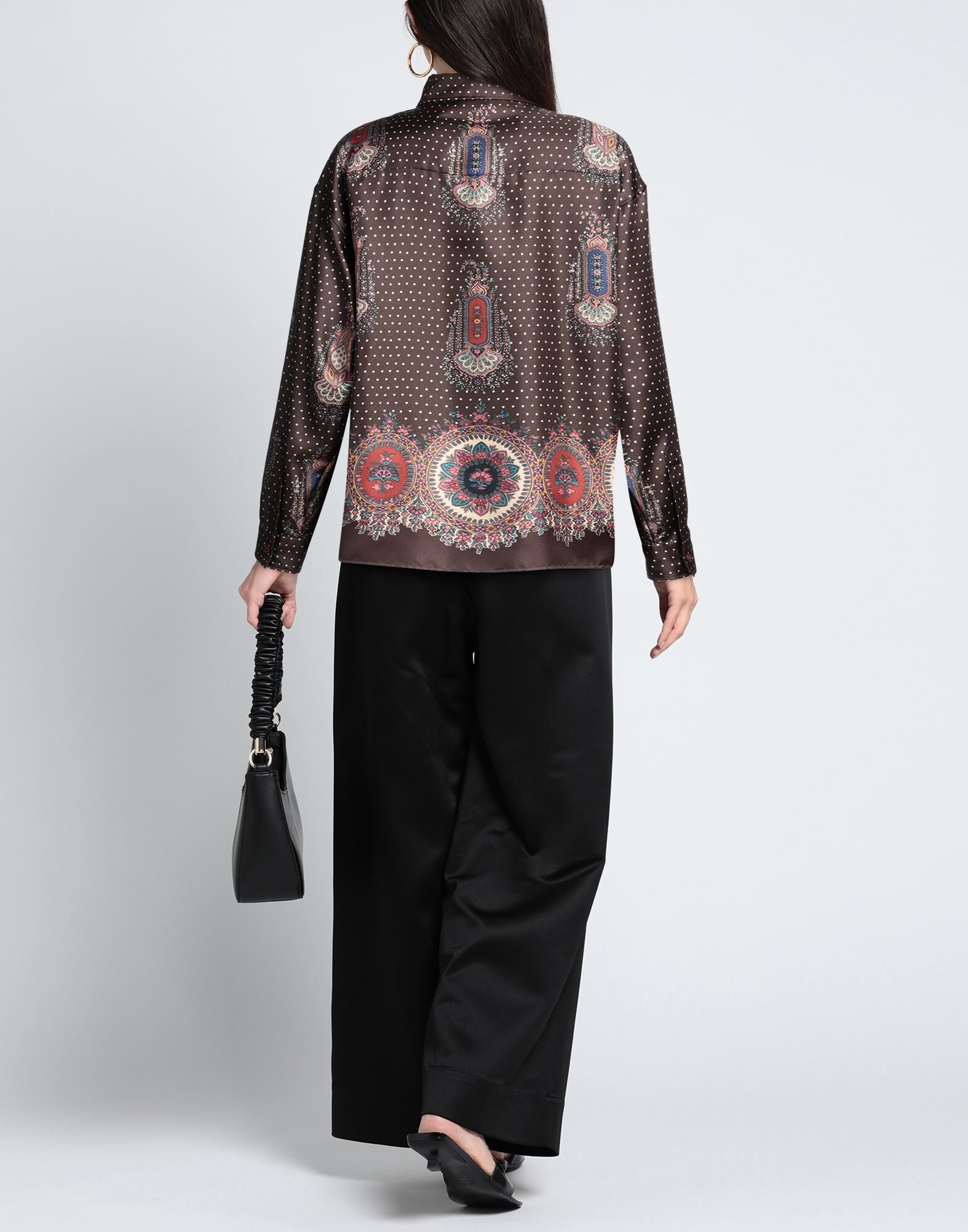 Dark brown Women's Floral Shirts & Blouses - 3