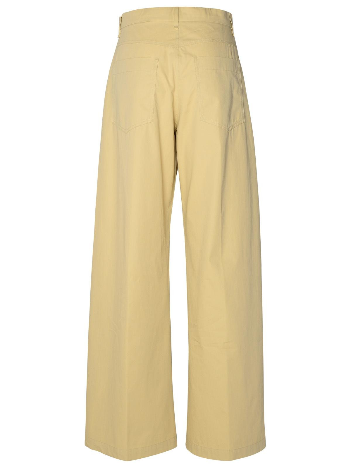 Sportmax 'Gebe' Beige Cotton Pants Women - 3