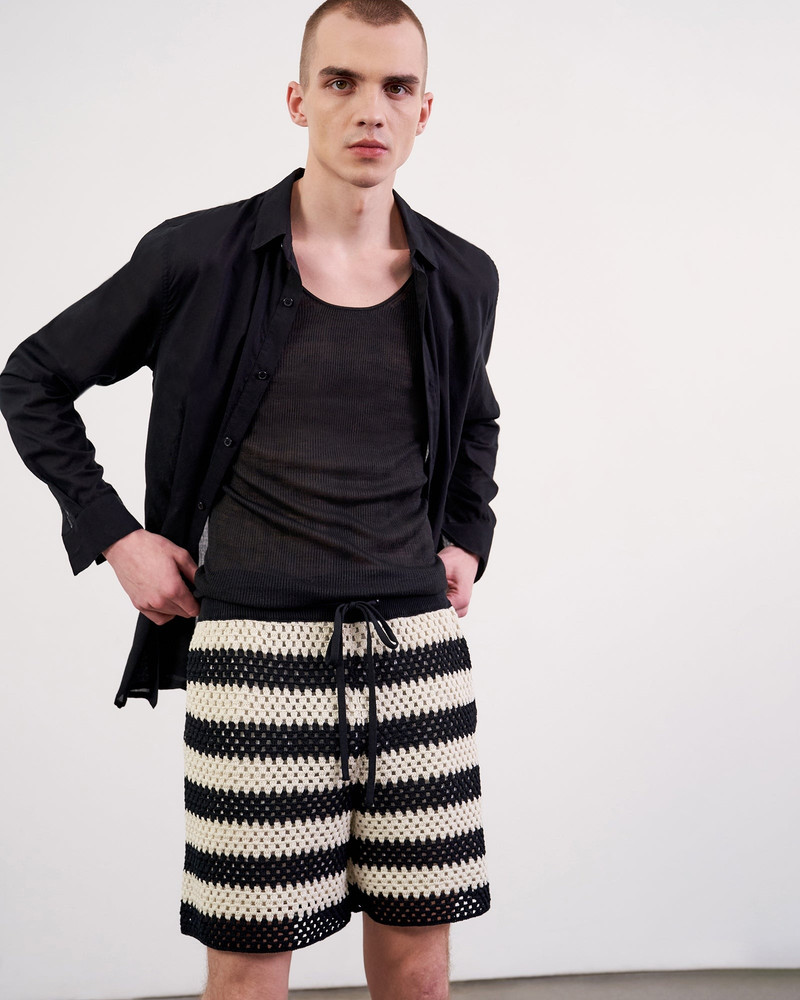 NILI LOTAN FABRICE CROCHET SHORT outlook