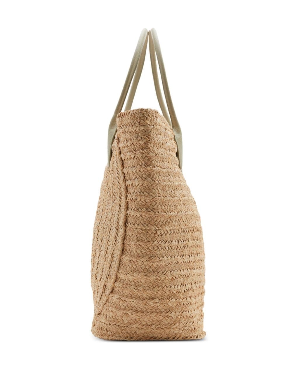 woven-raffia tote bag - 4