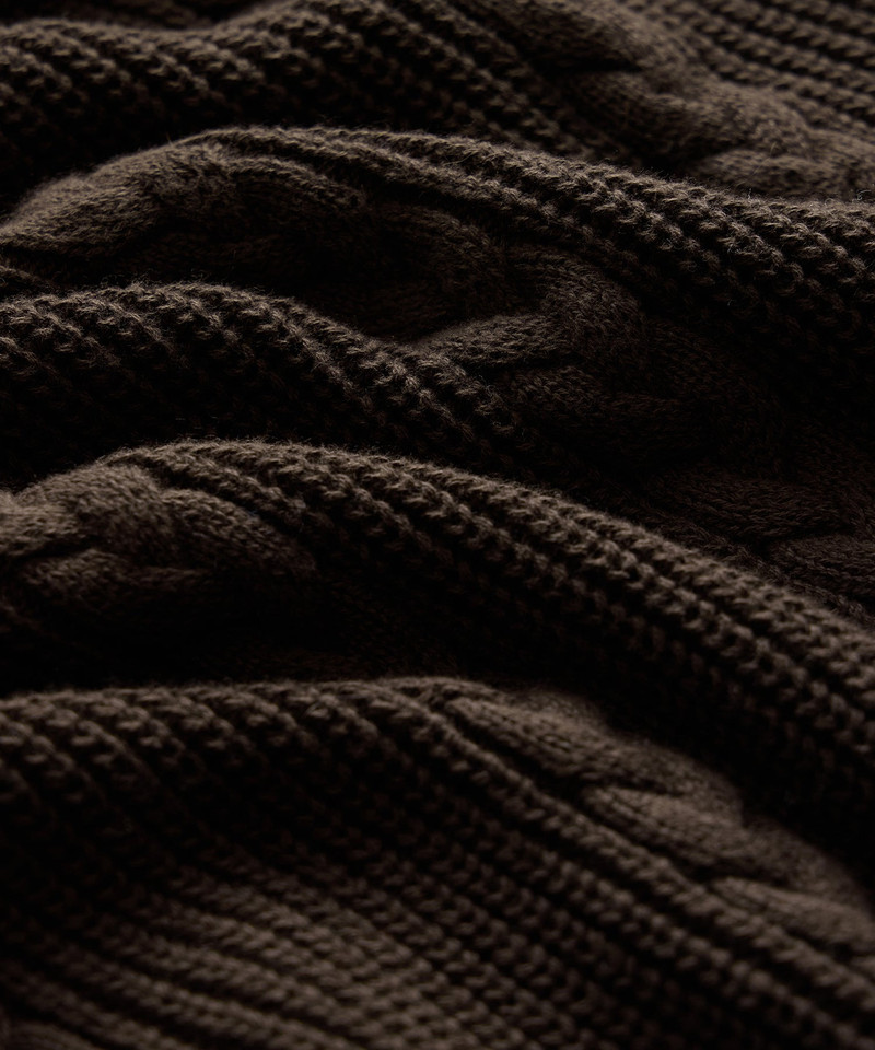 Beechwood Cable Knit Sweater Polo 4