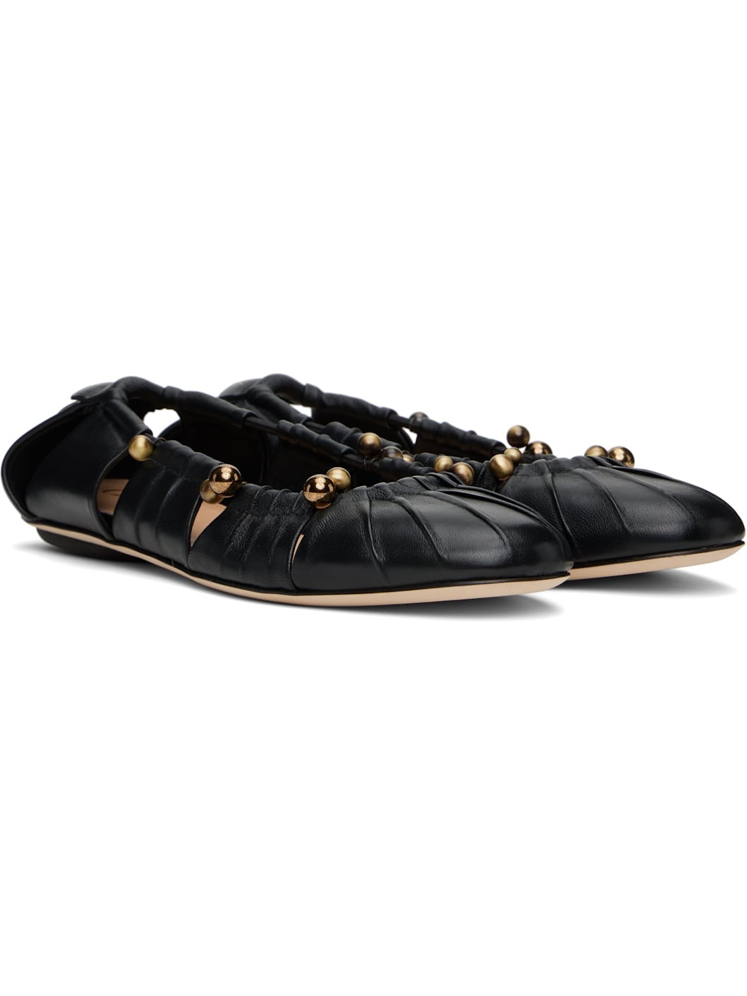 Black Luna Ballerina Flats - 4
