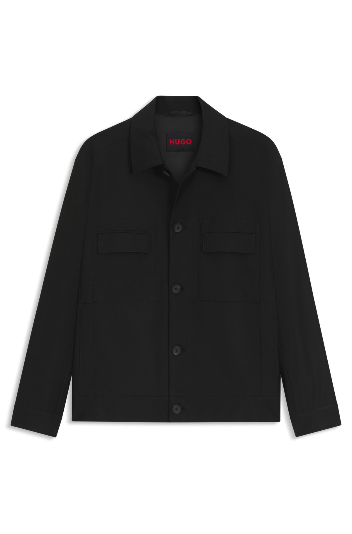 SLIM-FIT JACKET IN A VIRGIN-WOOL BLEND - 1
