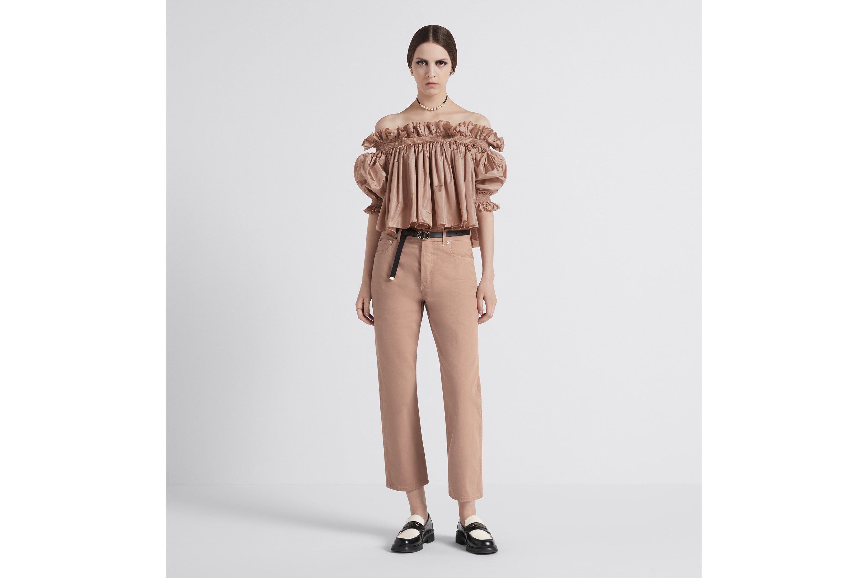 Dior 8 Straight Cropped Jeans, D03 - 4