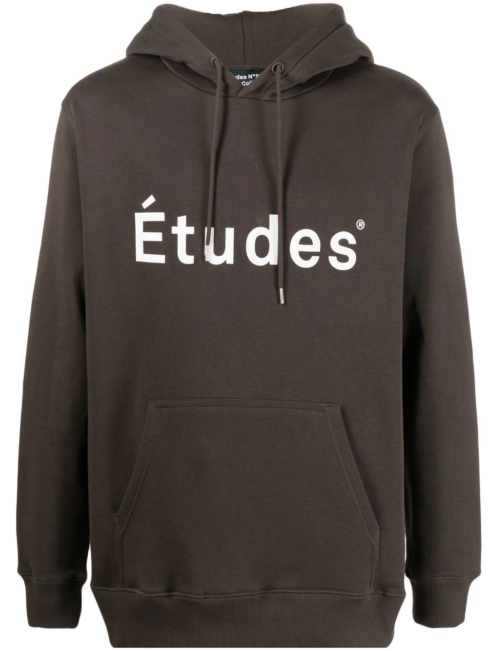 logo-print detail hoodie - 1