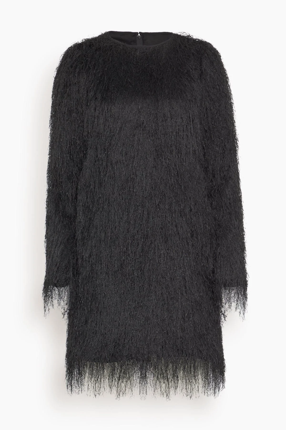 Tina Long Sleeve Mini Dress in Black - 1