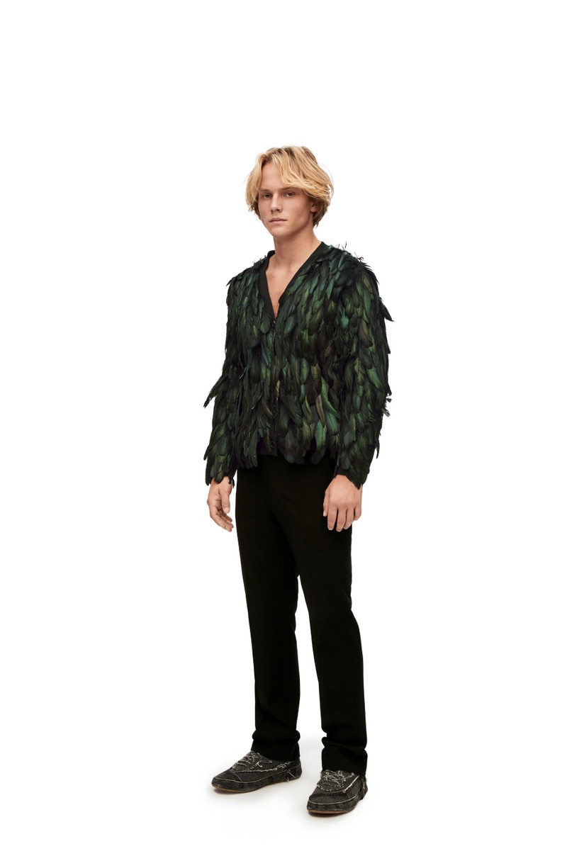 Loewe Howl cardigan in wool and feather outlook