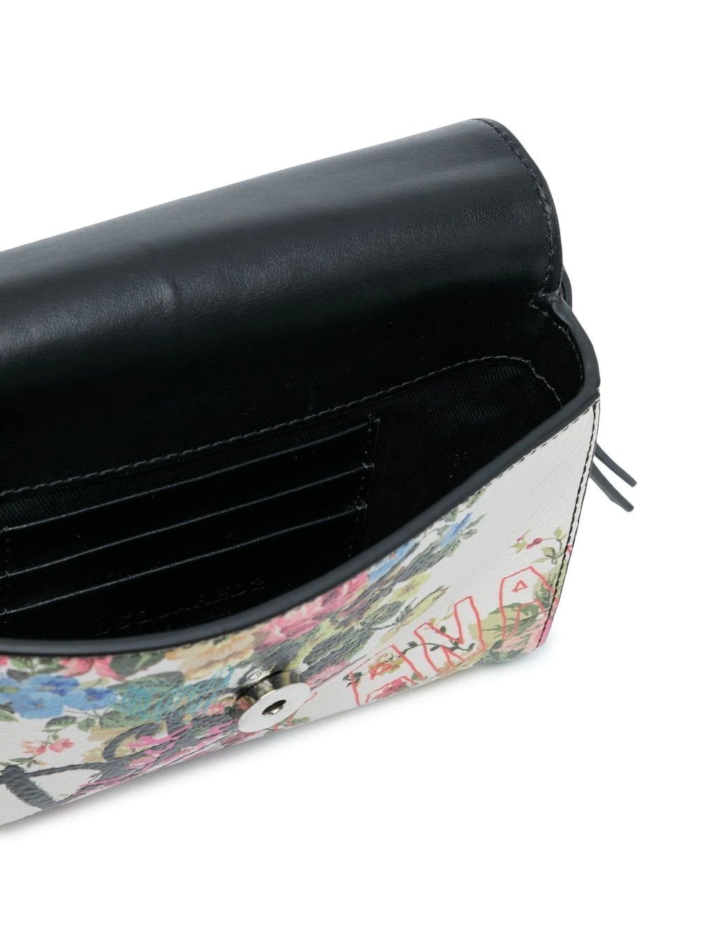 floral graffiti-print crossbody bag - 5