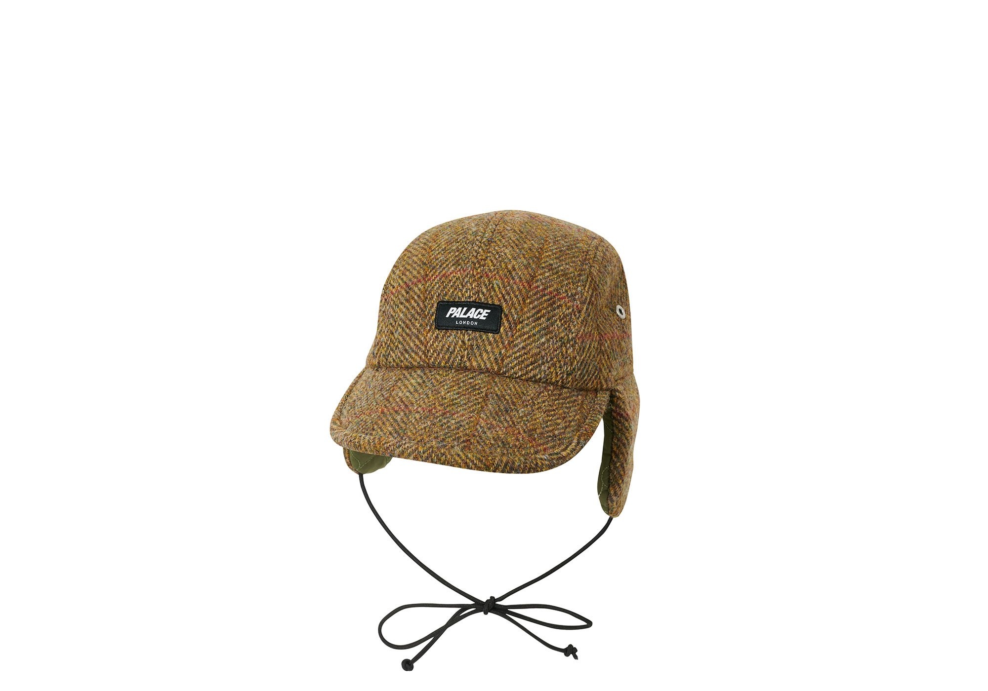 HARRIS TWEED EARFLAP 4-PANEL BROWN - 1