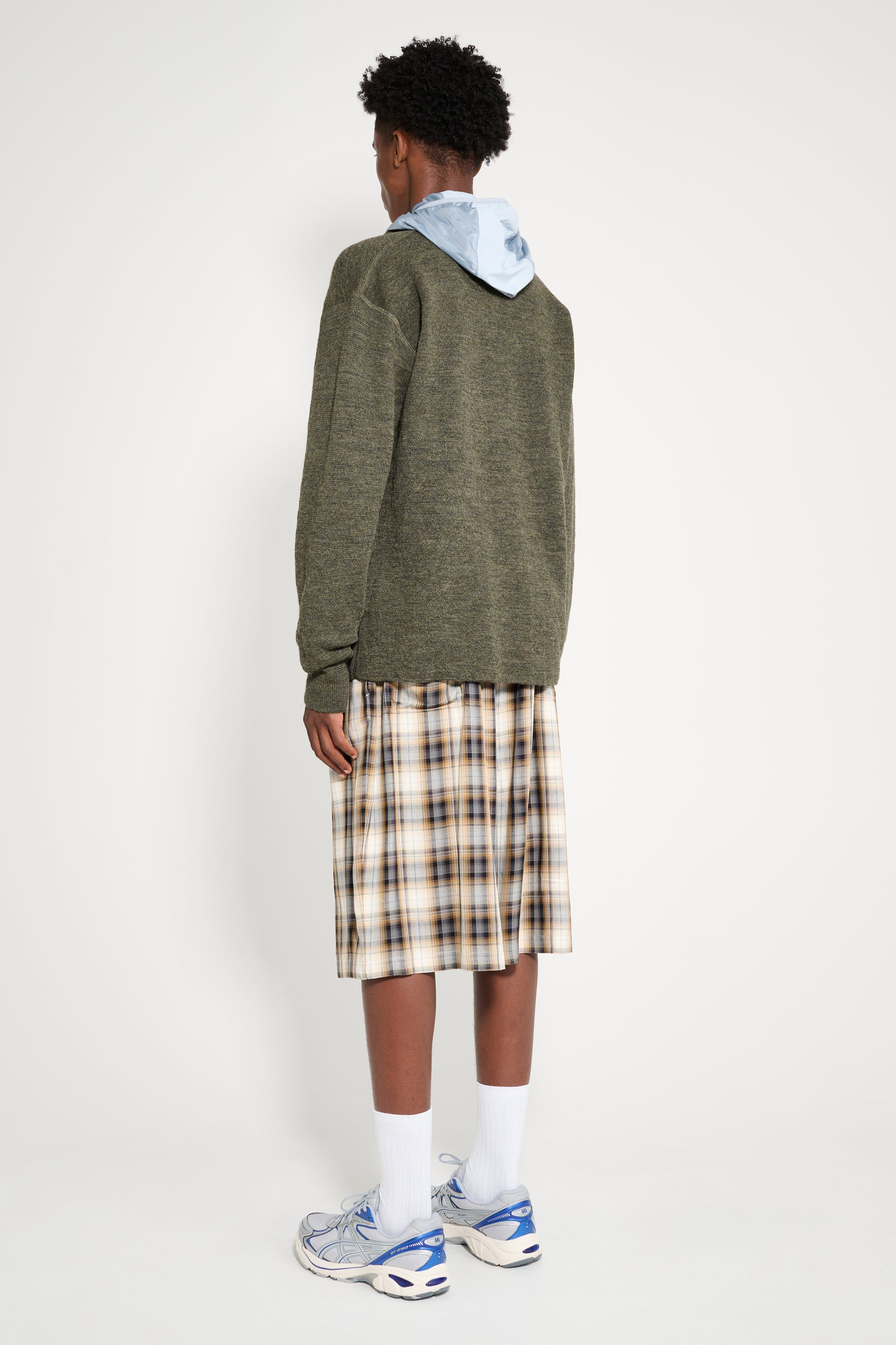 ACNE STUDIOS CHECK SHORTS BEIGE / BLACK - 3