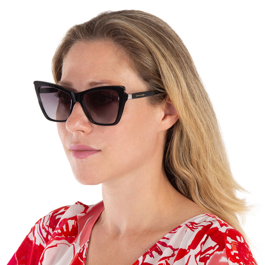 Longchamp Grey Gradient Cat Eye Ladies Sunglasses LO669S 001 56 - 2