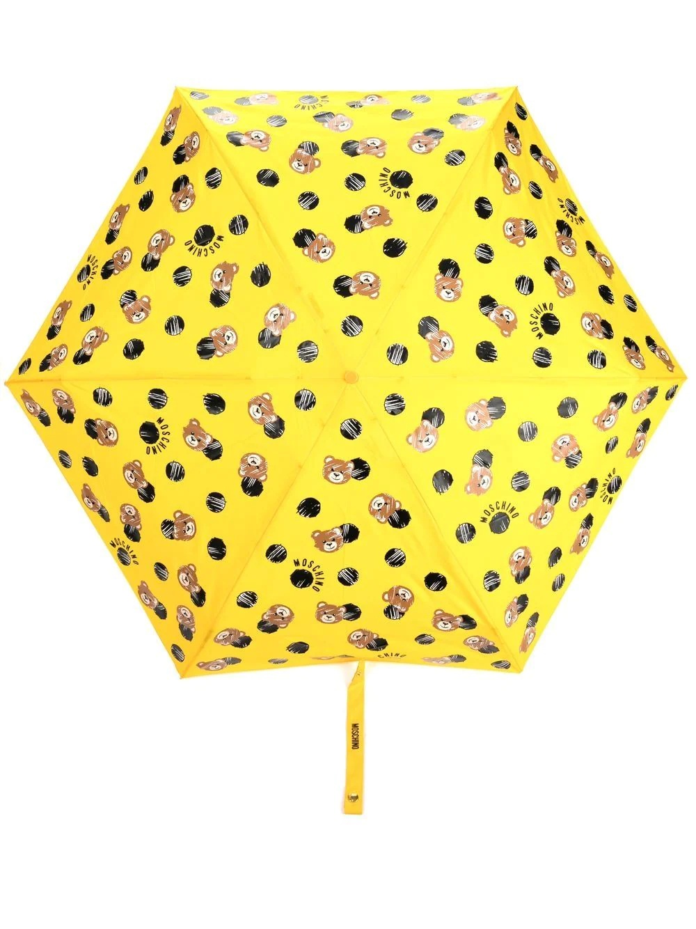 teddy bear-print super mini umbrella - 1