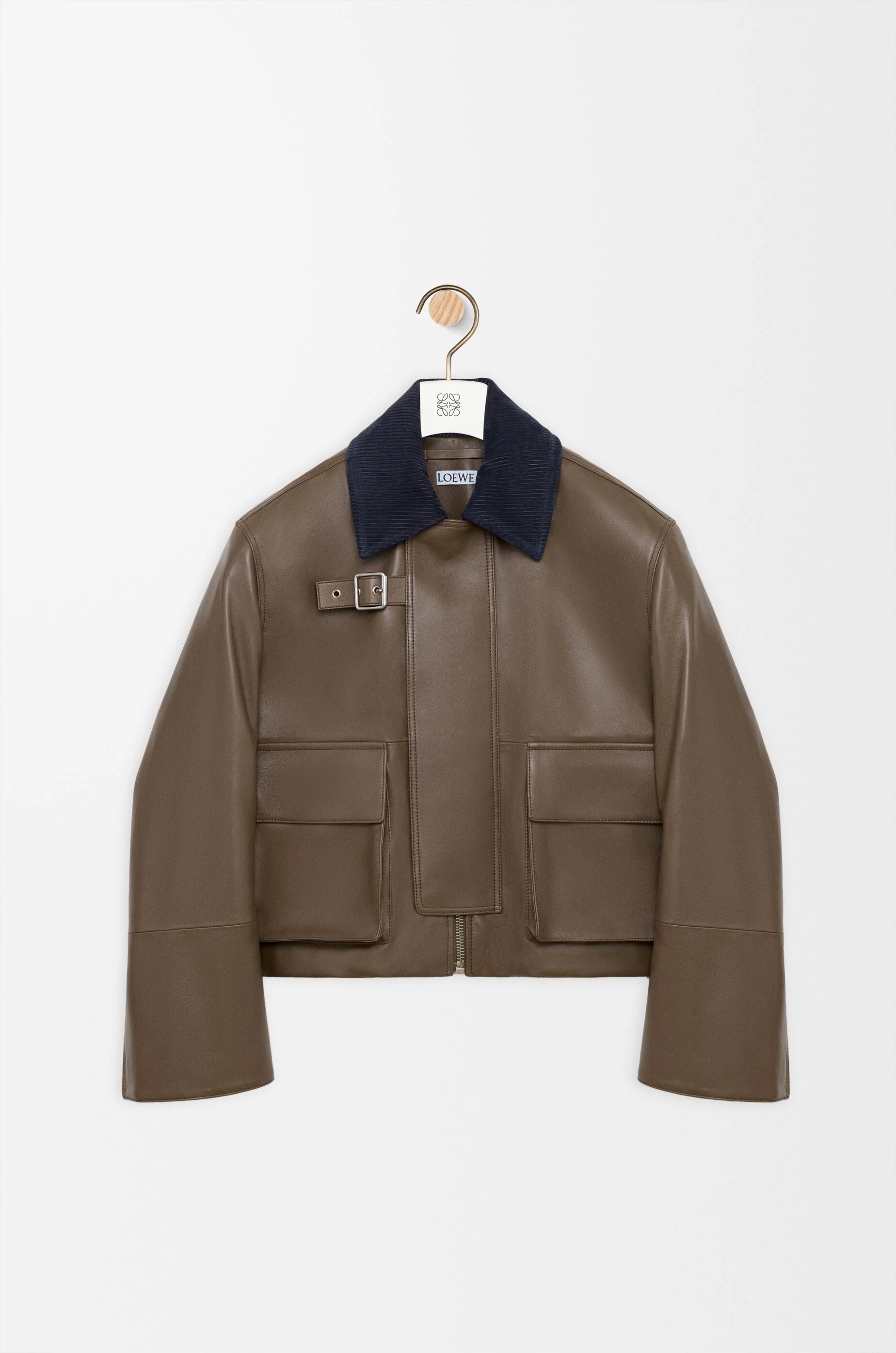 Short parka in nappa lambskin - 1