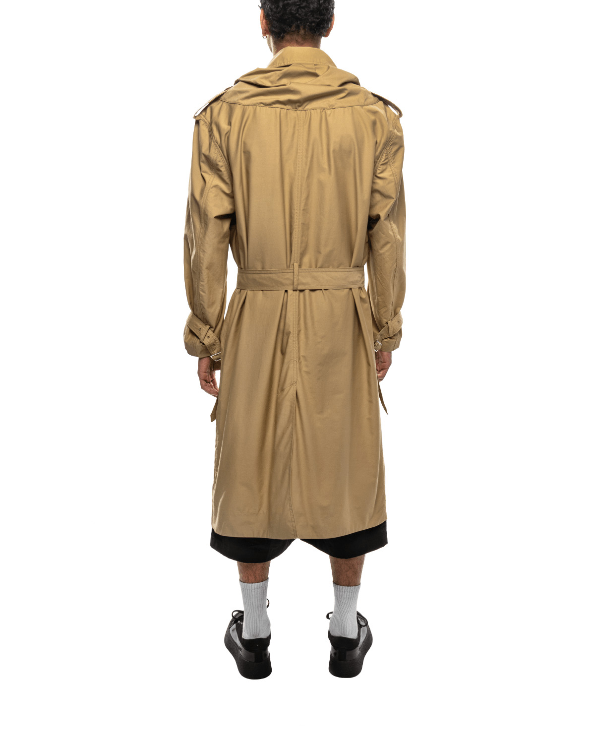 Corset Trench Coat Beige - 3