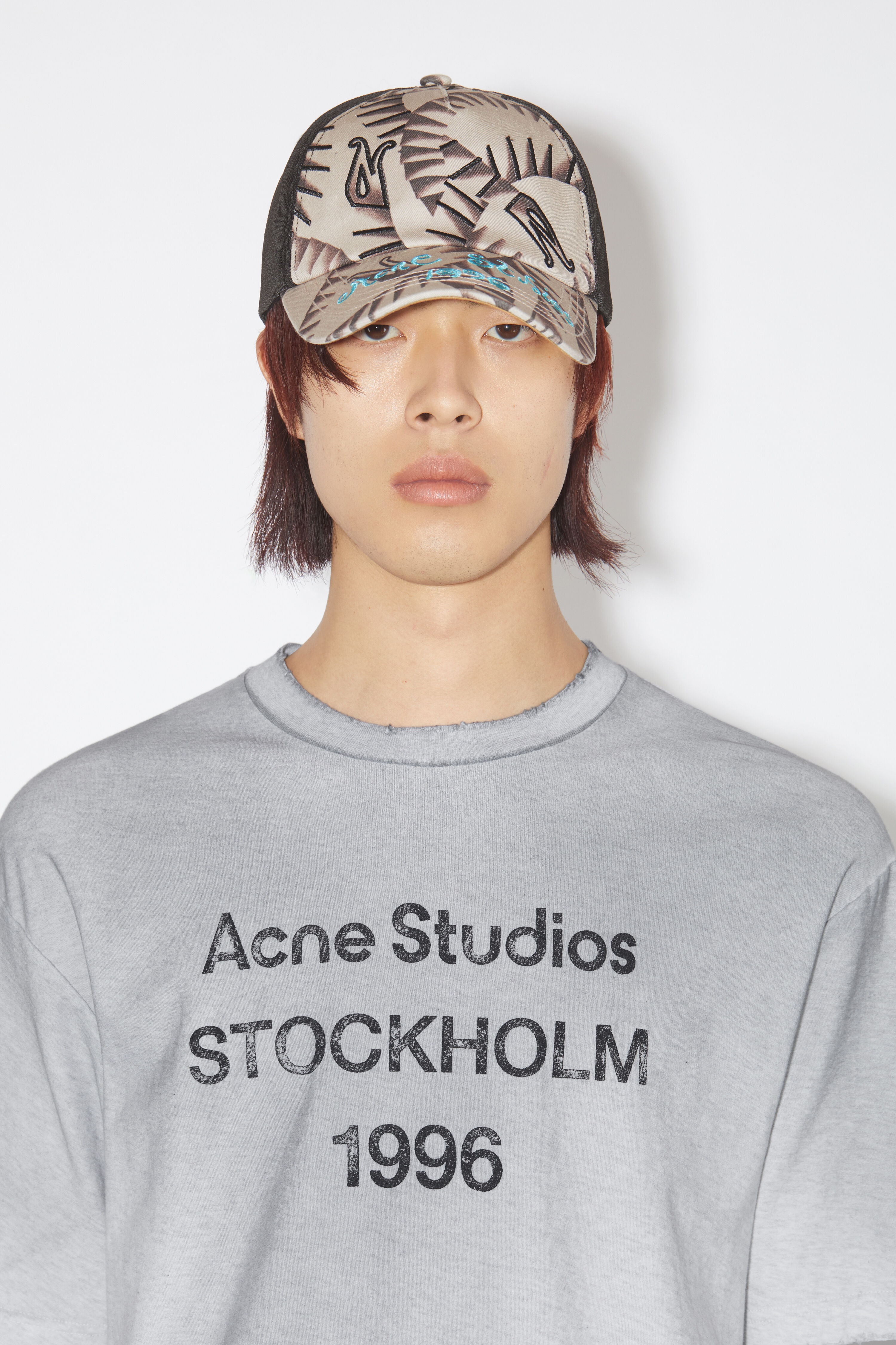 Logo baseball cap - Grey/black - 3