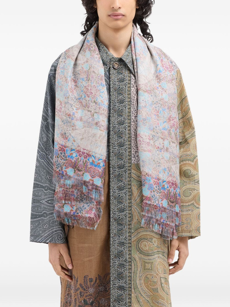 Aloeuw fringed silk scarf 3
