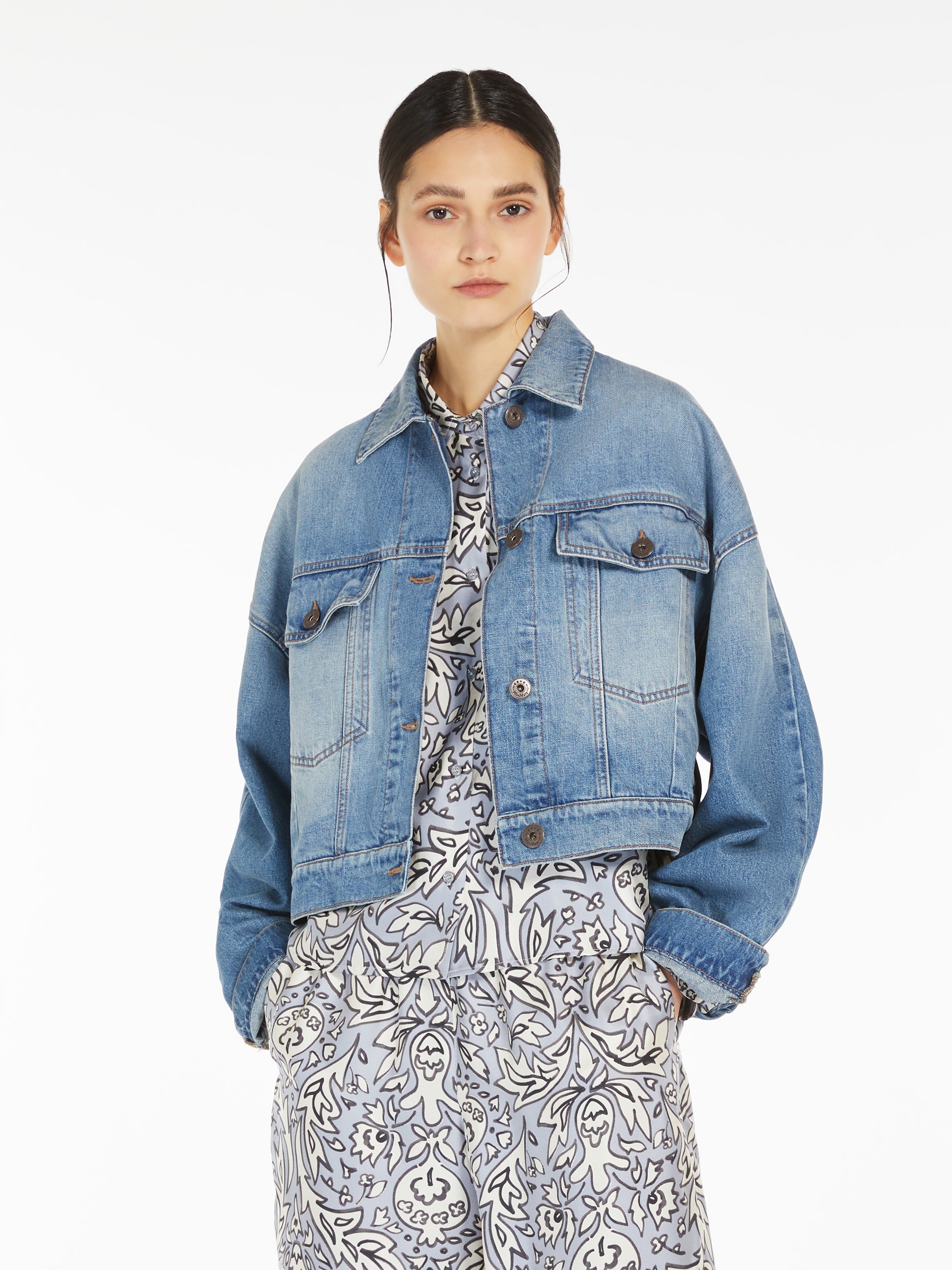 FIUMANA Cropped denim jacket - 5
