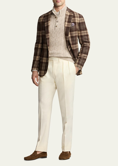 Ralph Lauren Men's Hadley Cashmere Plaid Sport Coat outlook