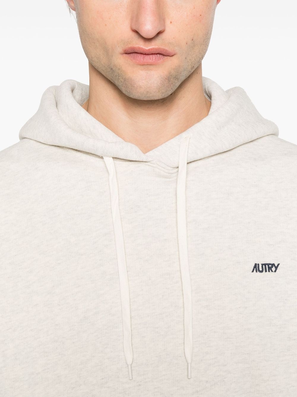embroidered-logo hoodie - 5
