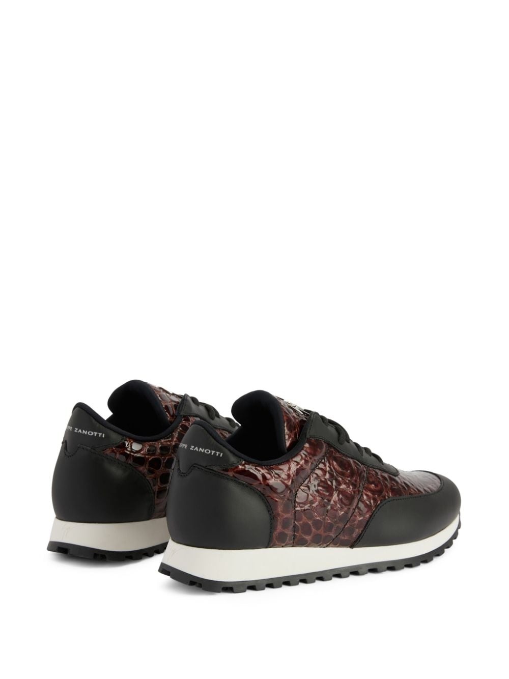 Jimi Running crocodile-embossed sneakers - 3