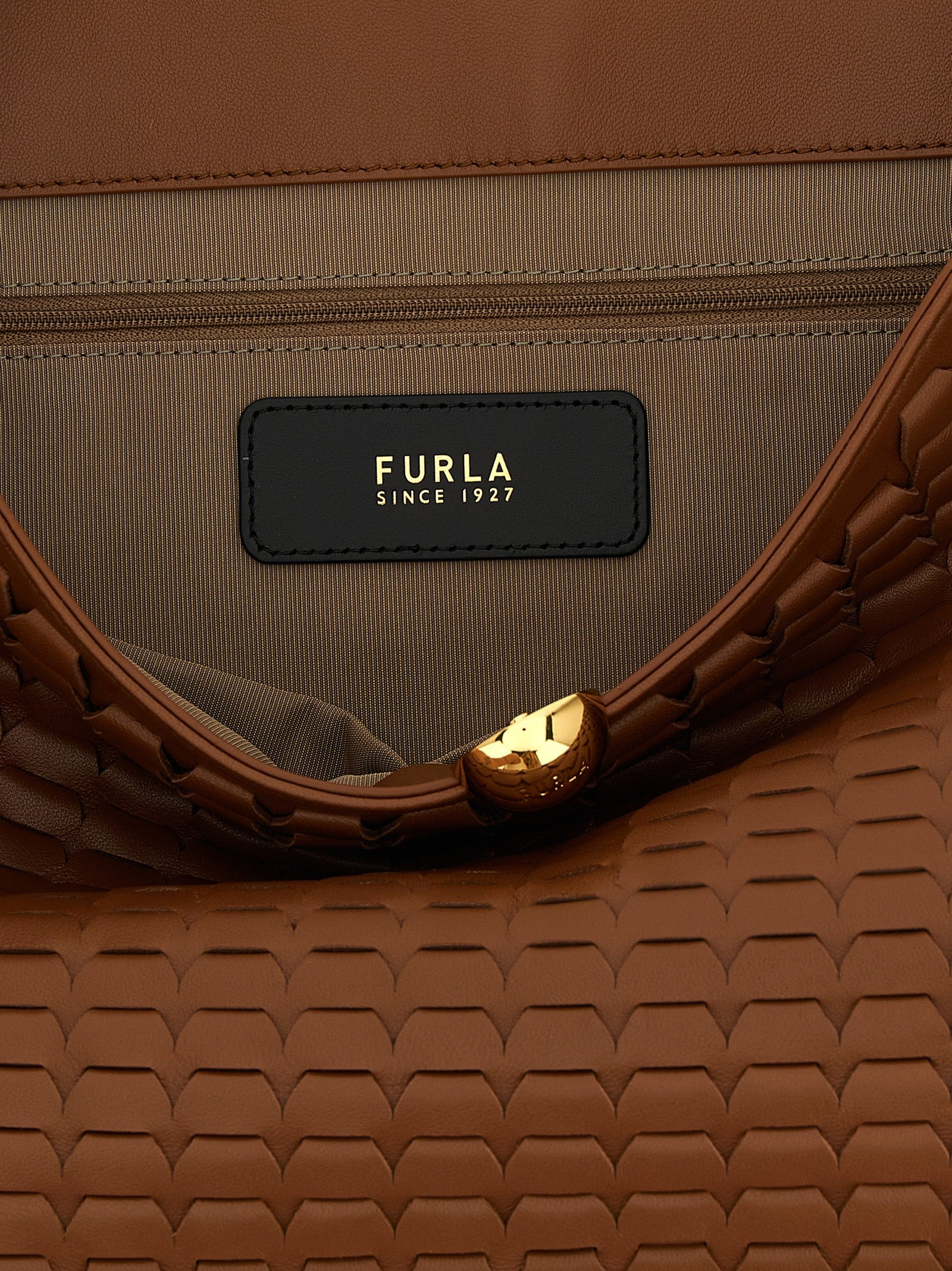 Furla Sfera Soft Shoulder Bags Brown - 4