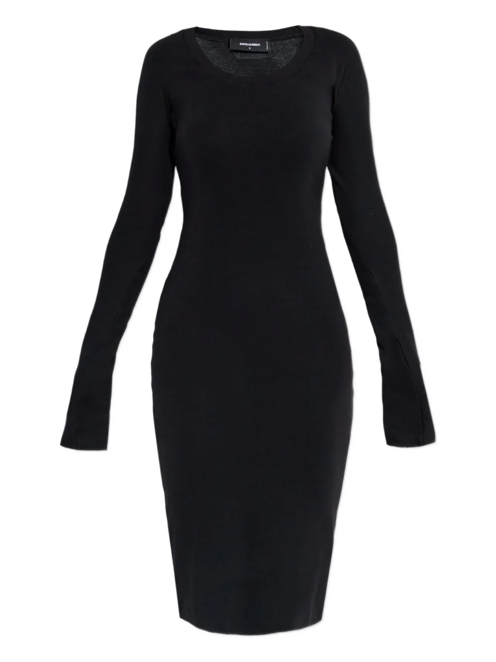 long-sleeve midi dress - 1