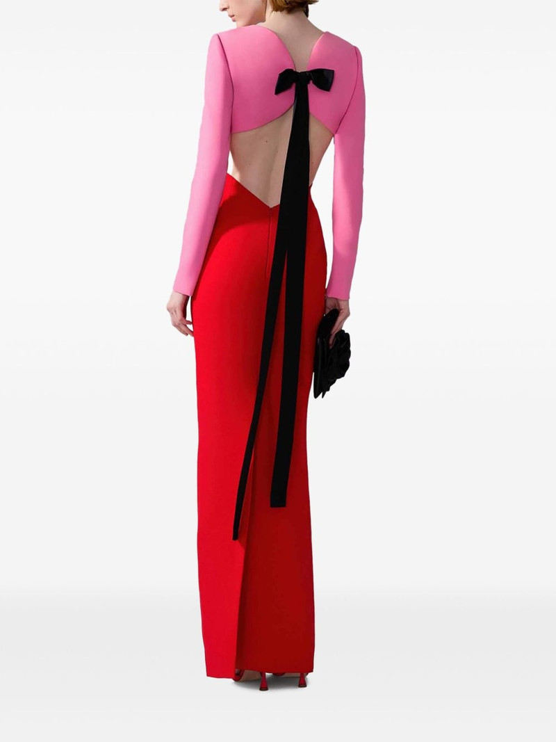 CAROLINA HERRERA cut-out column gown outlook