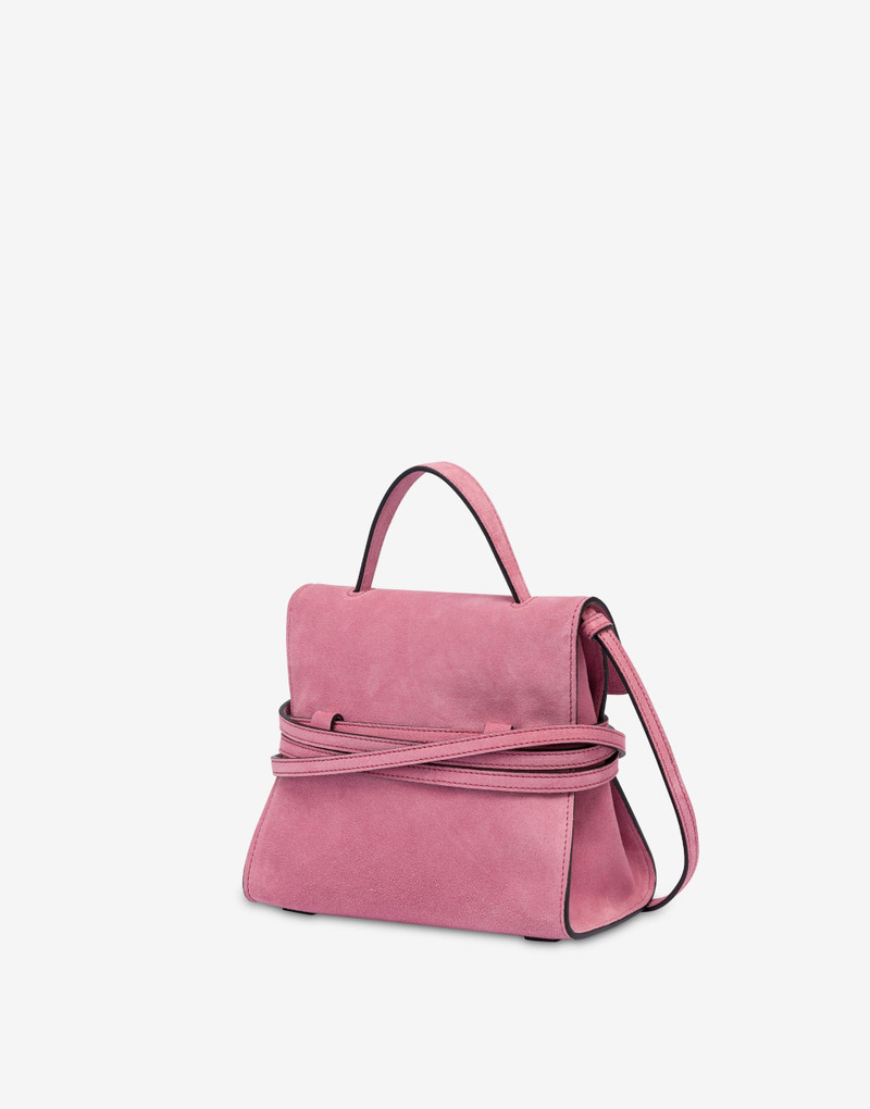 MOSCHINO TIE ME BAG IN SUEDE SMALL 1
