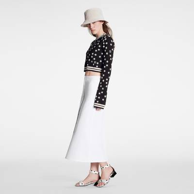 Louis Vuitton Cotton Gabardine Button Down Midi Skirt outlook