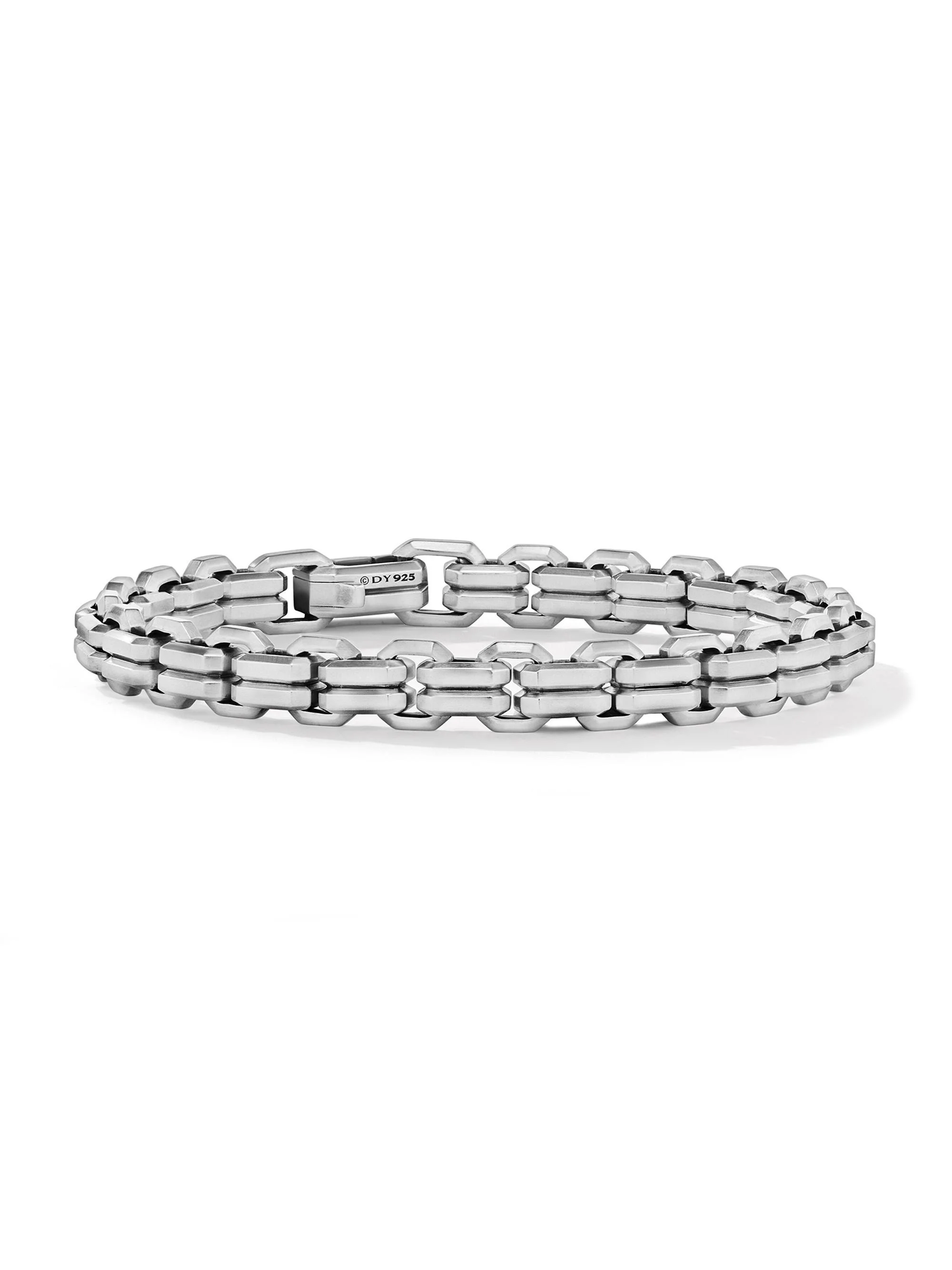 Men's Streamline Double Heirloom Link Bracelet in Sterling Silver, 8MM - Silver - 1