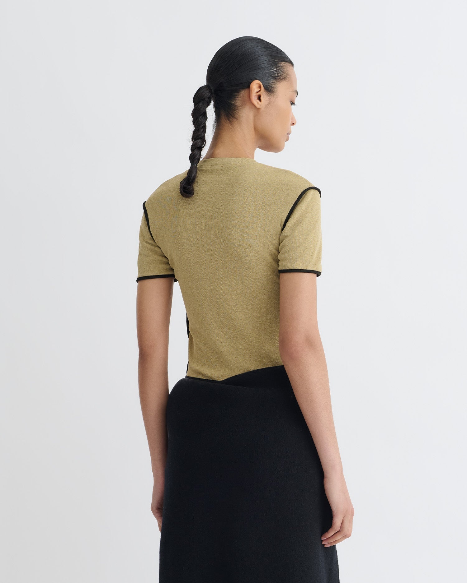 Cropped Mesh Jersey T-Shirt - 5