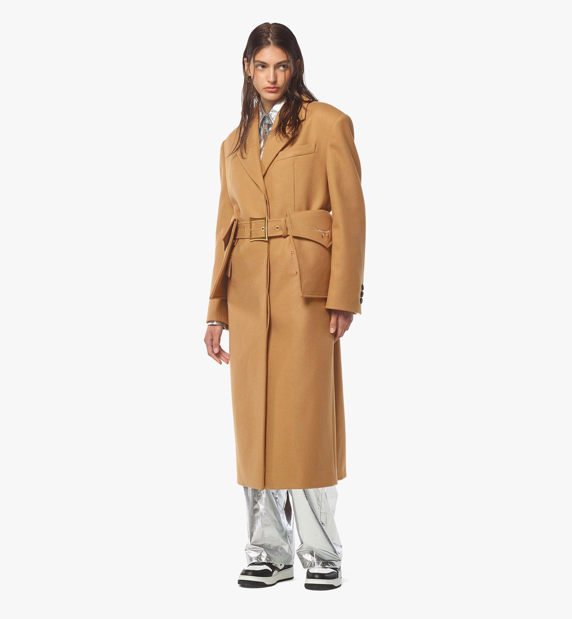 Wool-Cashmere Coat w/ Pocket Belt - 2
