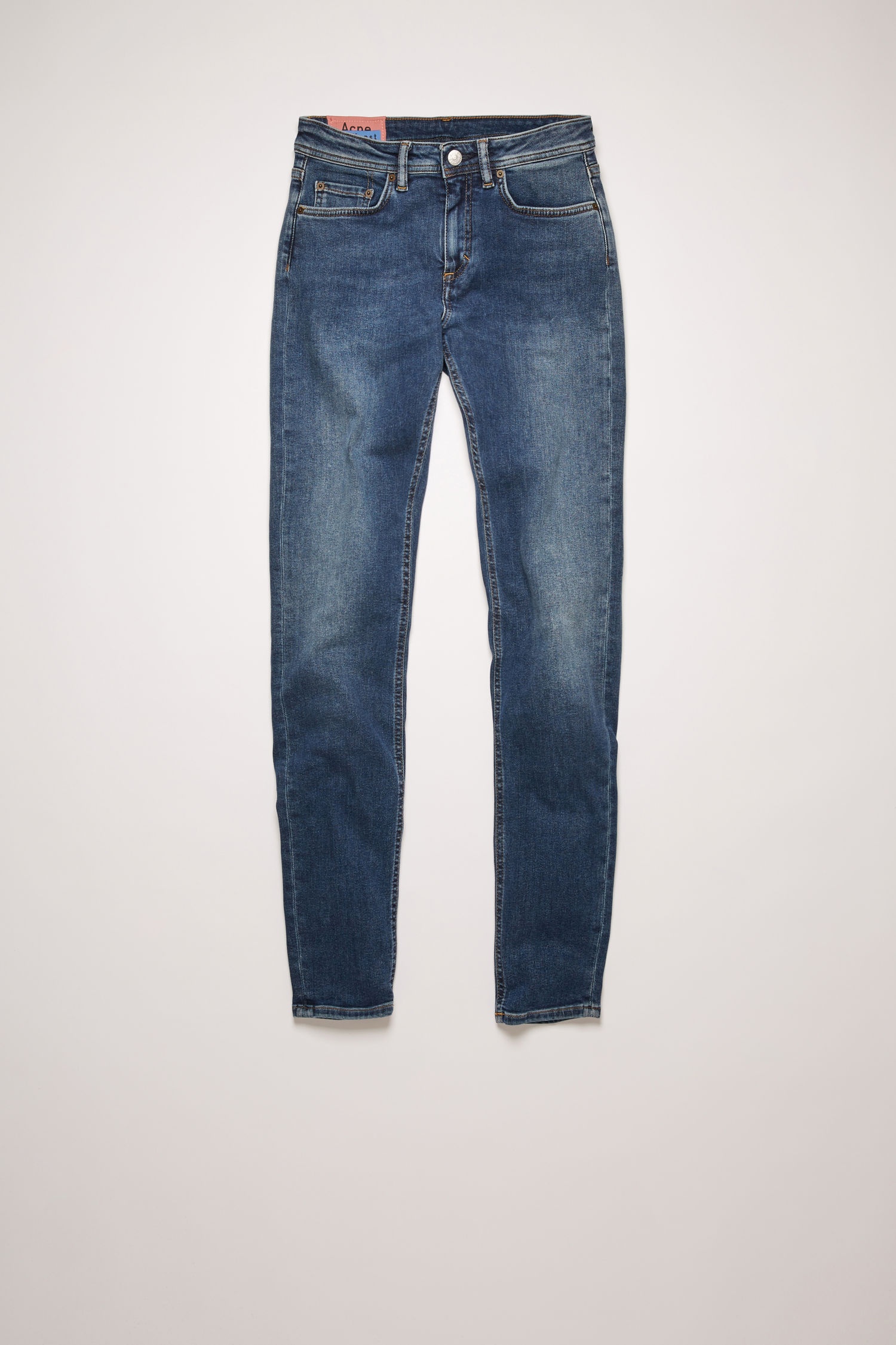 Mid-rise skinny jeans mid blue - 1