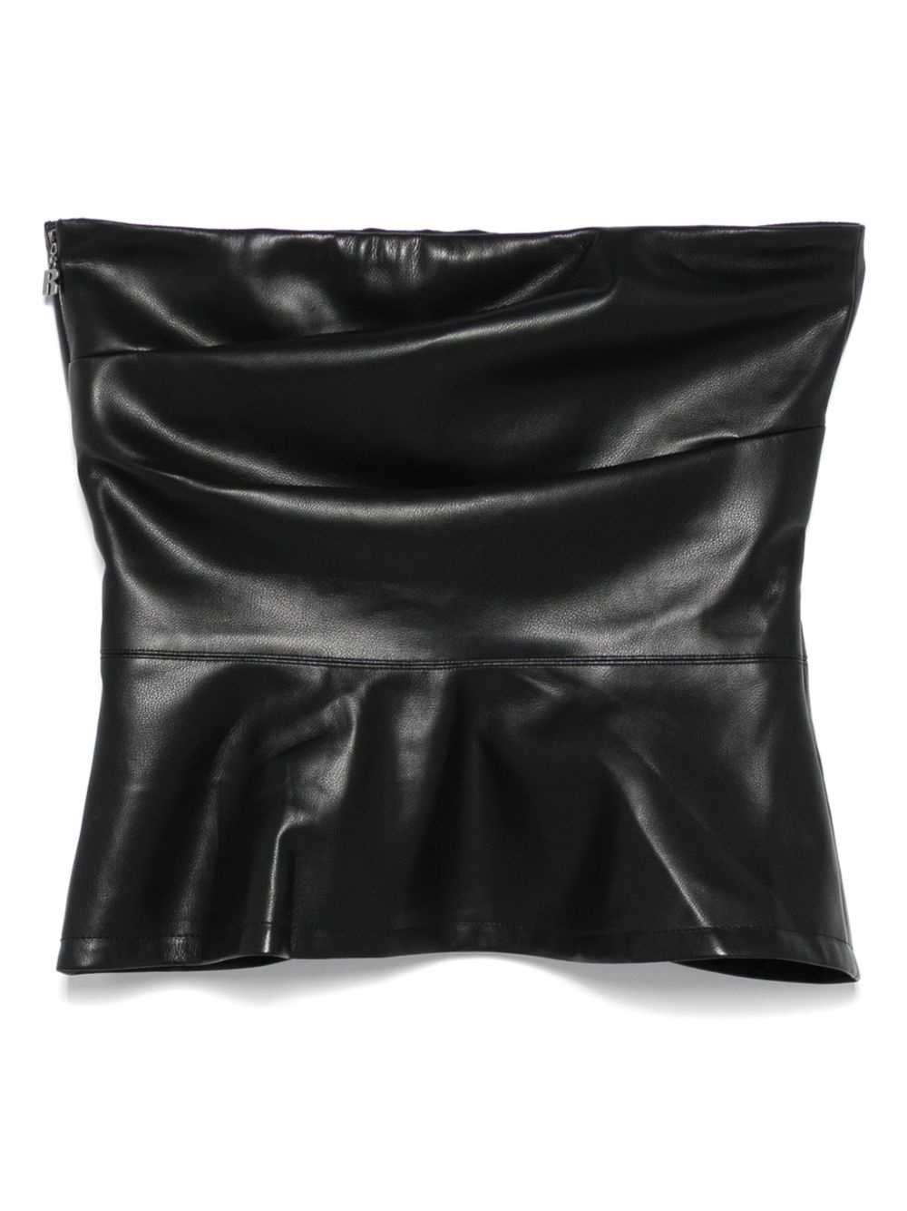 draped strapless top - 2
