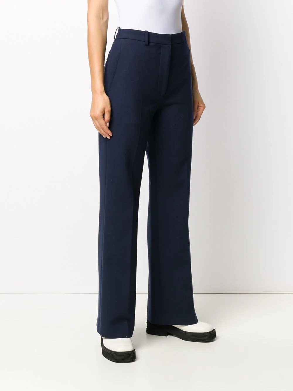 wide-leg tailored trousers - 3