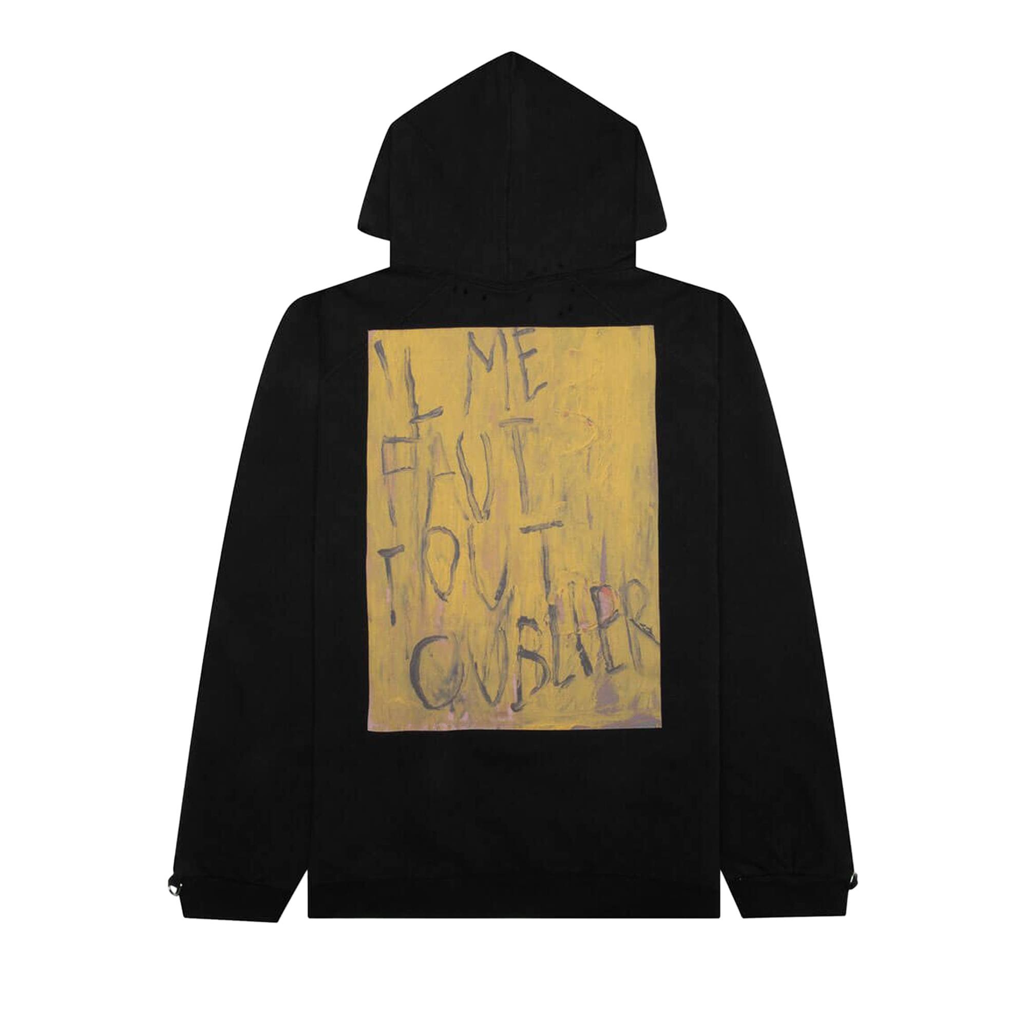 Raf Simons Washed Fit Hoodie 'Black' - 2