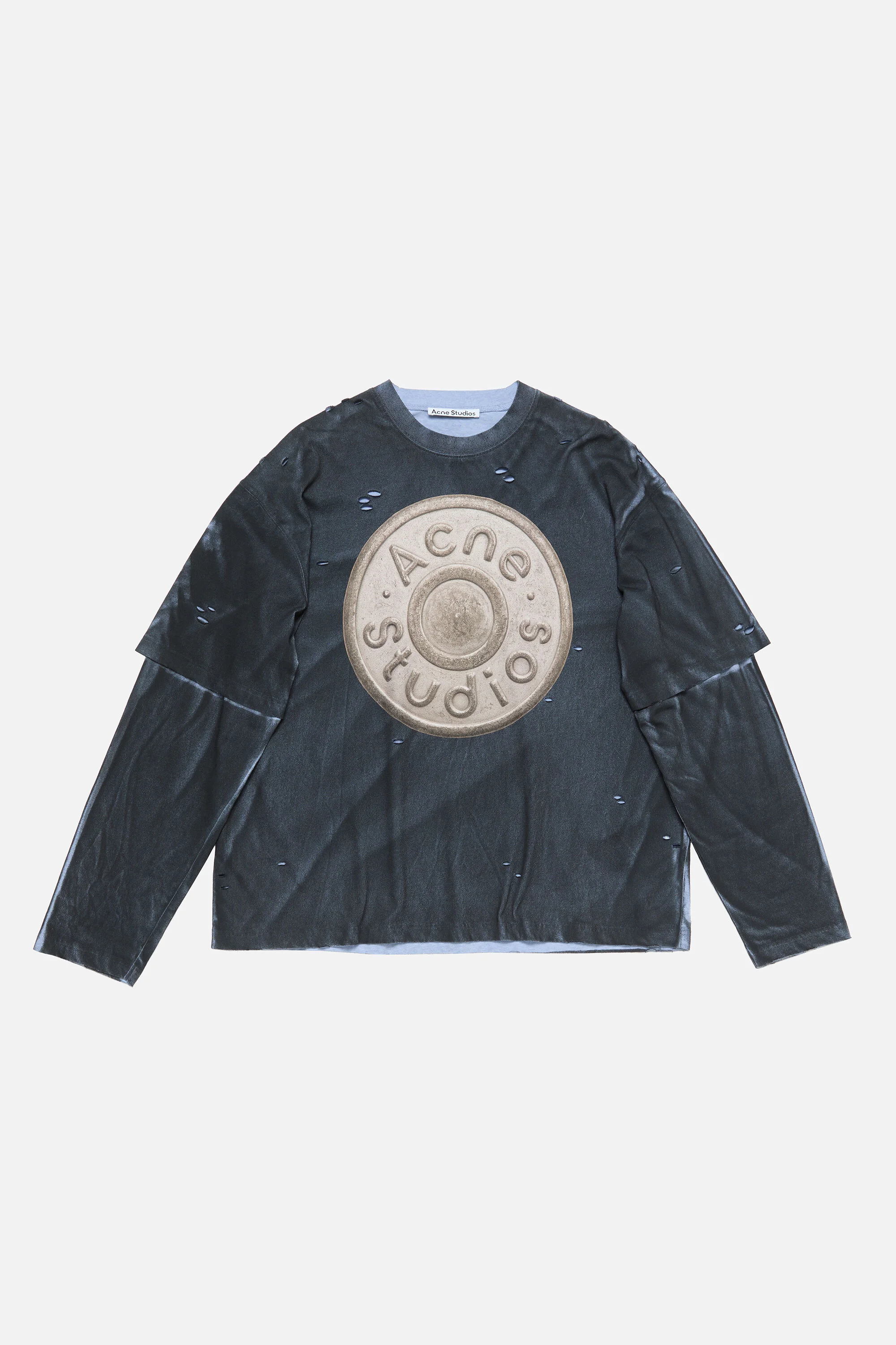 Layered logo t-shirt - Black - 1