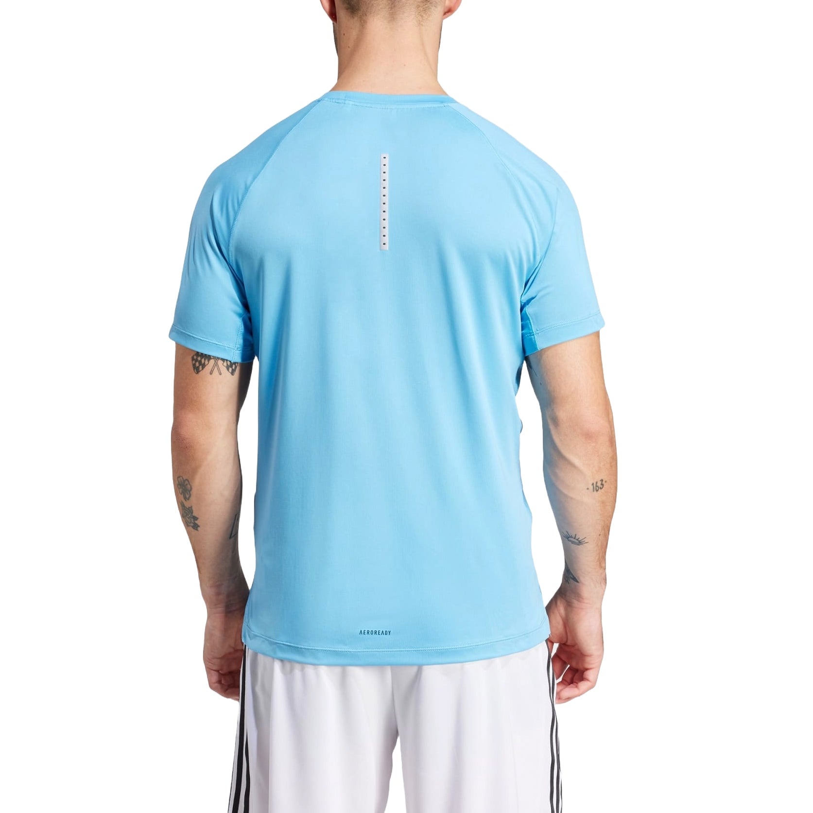 adidas Gym Training T-shirt Asia Sizing 'Light Blue' IS1295 - 2