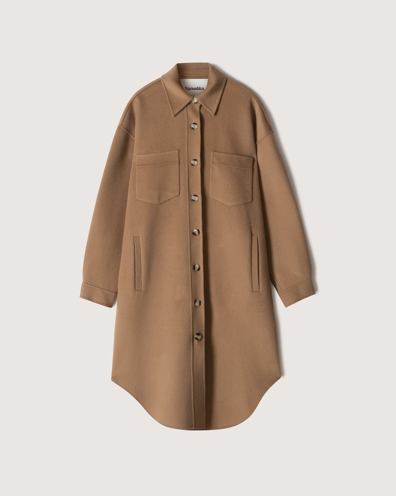 Wool And Silk-Blend Coat 1