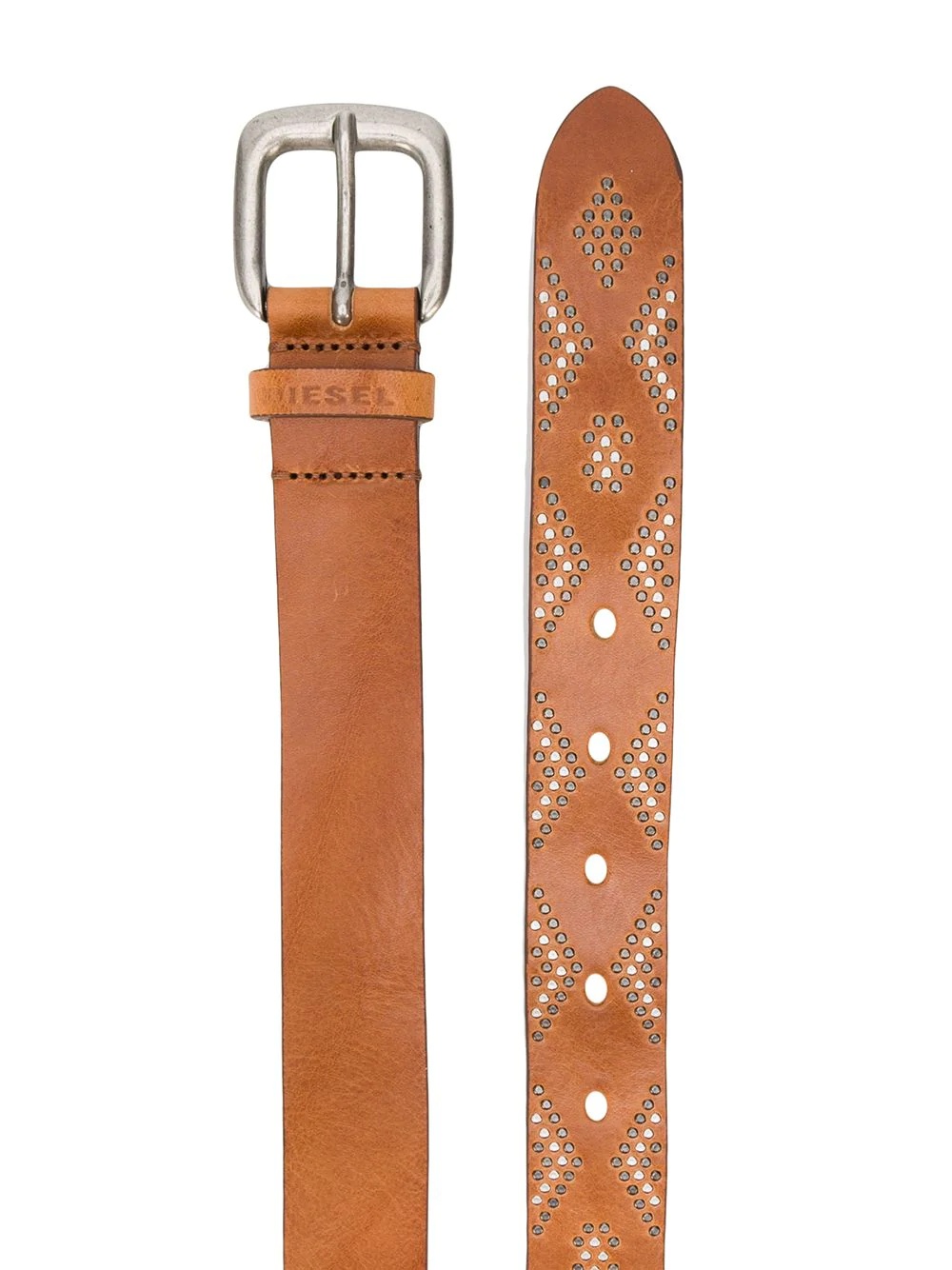 studded leather belt - 2