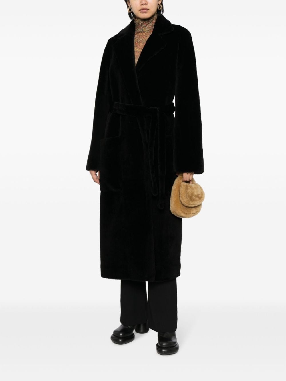 reversible shearling coat - 2