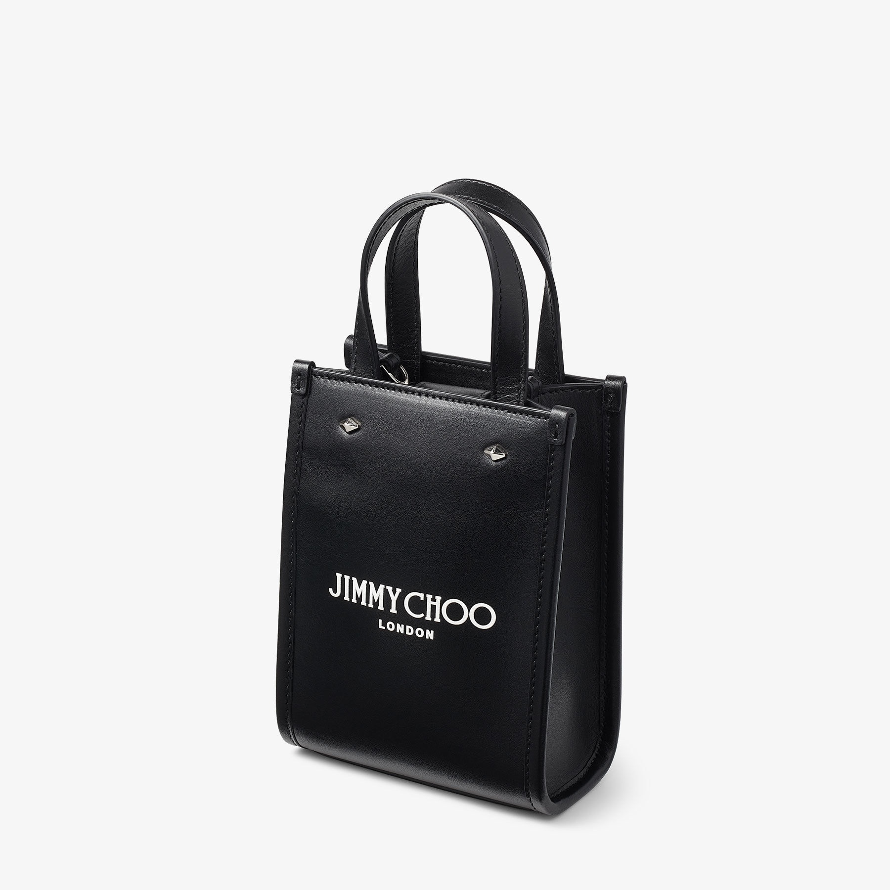 Mini N/S Tote
Black Leather Mini Tote Bag - 4
